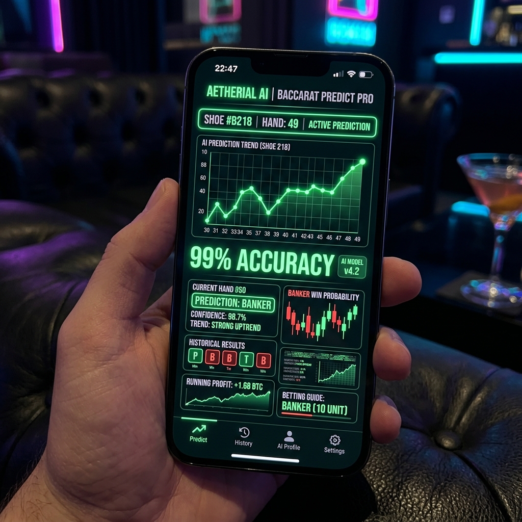 Giao diện Tool AI Baccarat với độ chính xác cao