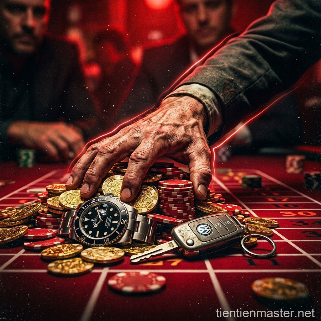 All in số tiền còn lại gỡ gạc nhưng lại cháy túi đỏ đen
