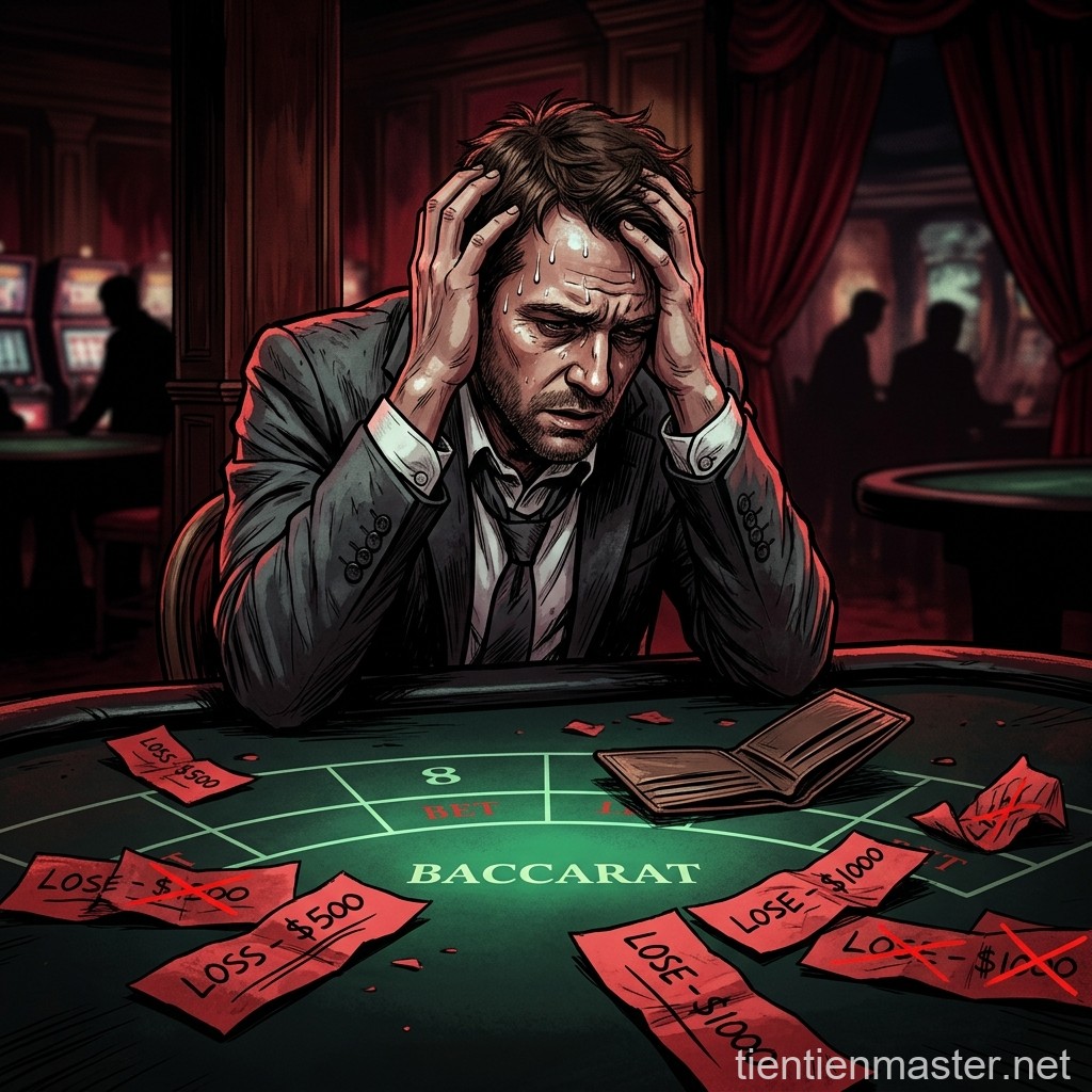 Sự tuyệt vọng tột cùng cháy túi vì nghiện baccarat
